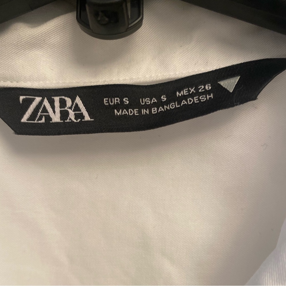 Zara Crop Button-down Shirt - Picture 3 of 3